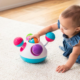 Fat Brain Toys Klickity supports fine motor skills with dexterous, bite-sized play for ages 12 months and up.