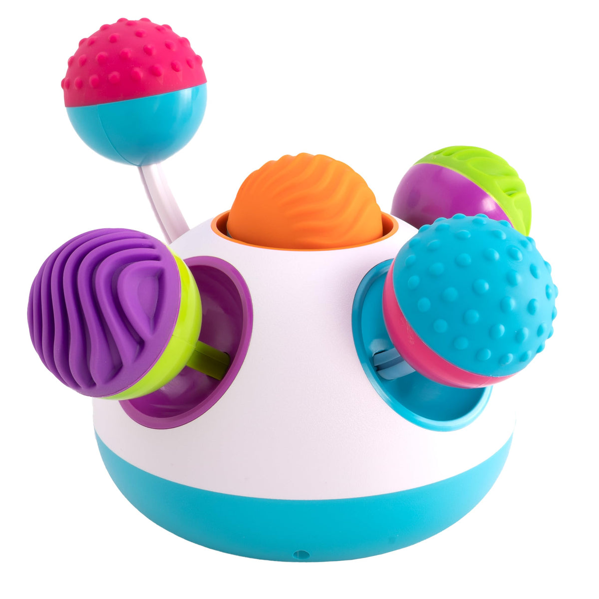 Fat Brain Toys Klickity sensory balls push for tactile exploration and interactive play.