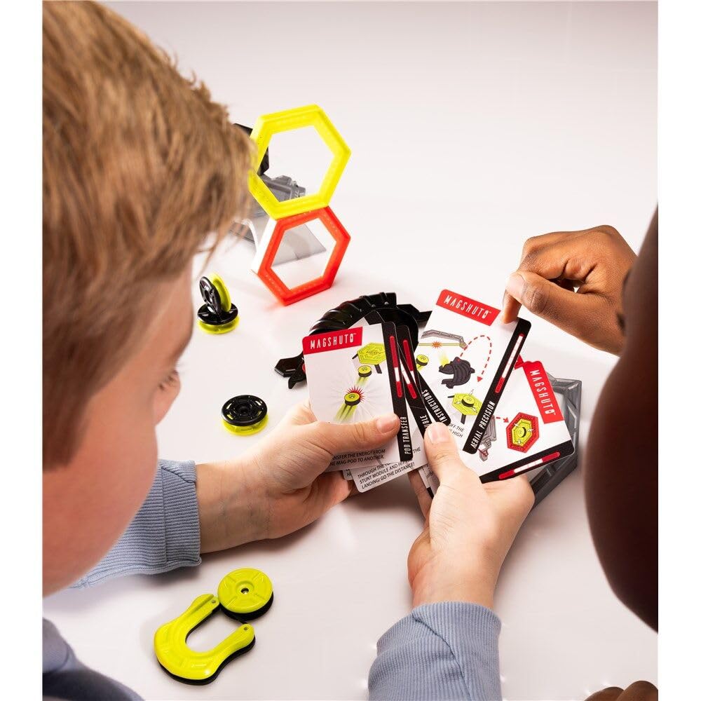 Fat Brain Toys Magshuto Stunt Park launcher with discs enabling dynamic magnet challenges