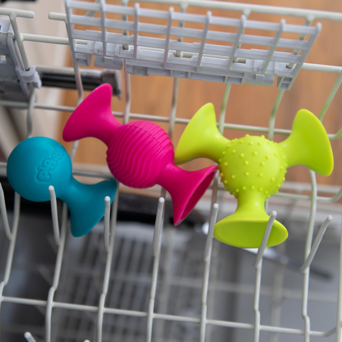 Fat Brain Toys pipSquigz dishwasher-safe cleanup after play