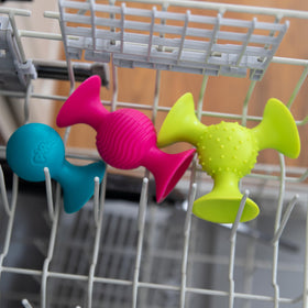 Fat Brain Toys pipSquigz dishwasher-safe cleanup after play