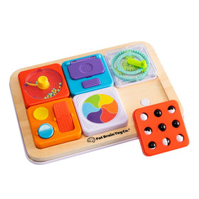 Fat Brain Toys PlayTab Essentials board tiles for versatile exploration and fine motor engagement.