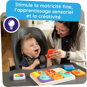 Fat Brain Toys PlayTab Essentials gear turning tile encourages cause-and-effect exploration on the go.