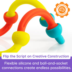 Plip Kit open-ended creativity in action, encouraging exploration of patterns and sculpture.
