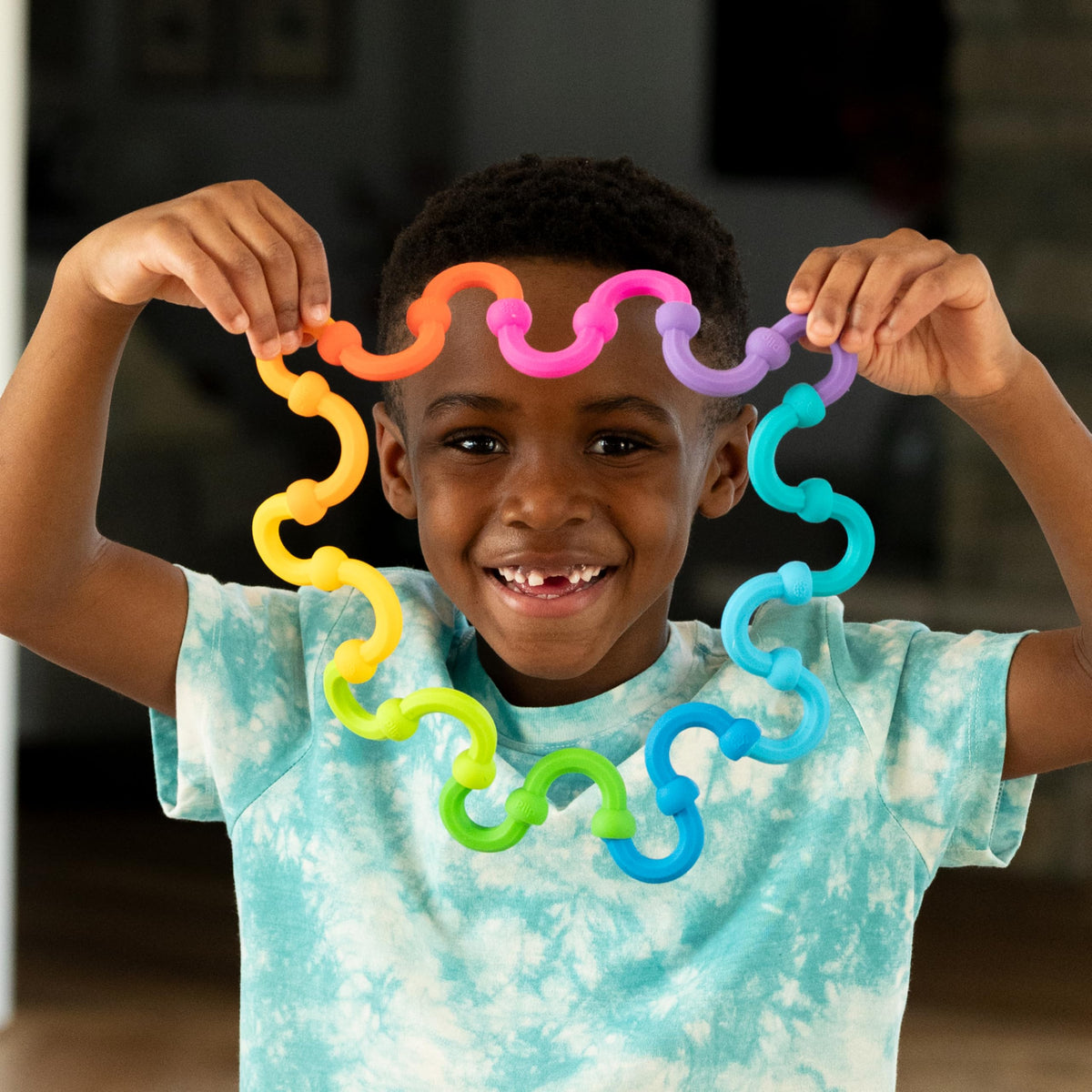 Fat Brain Toys Plip Links in action promote hands-on STEM exploration and spatial thinking.