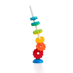 Fat Brain Toys SpinAgain disc stack for engaging hand-eye coordination.