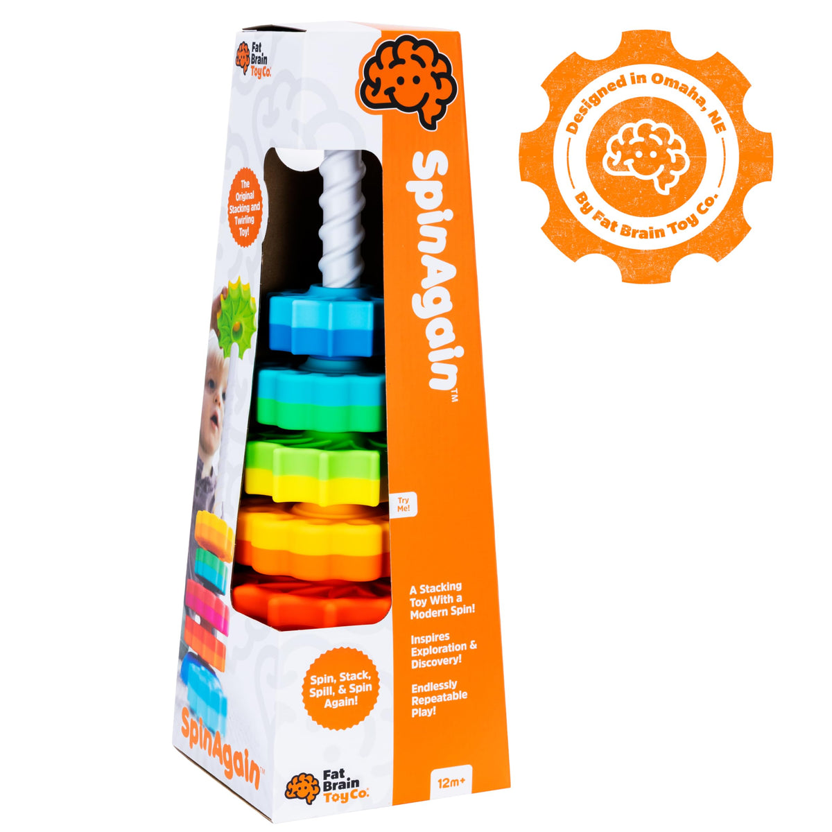 Fat Brain Toys SpinAgain invites family play across ages and spaces.