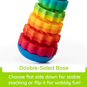 Fat Brain Toys SpinAgain textured discs invite tactile exploration and recognition.