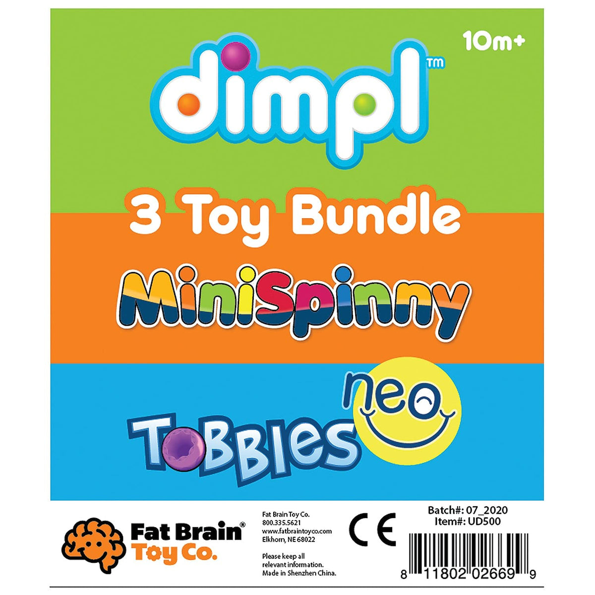 Fat Brain Toys Tobbles stacking-collection supports development through exploratory play.