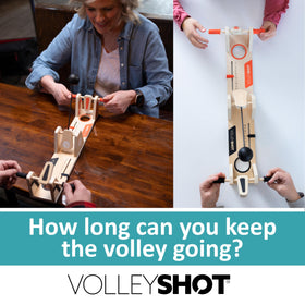 VolleyShot assembled components with included tools enable quick setup.