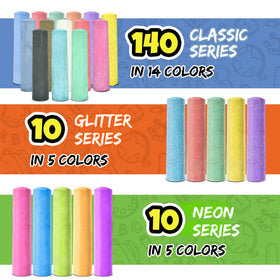 Fat Zebra Designs neon sidewalk chalk colors for high-visibility art.