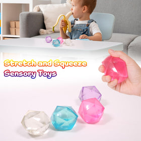 FauKait stress balls used in a classroom or desk setting for focused activities.