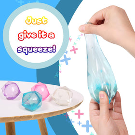 Interior goo filling of FauKait stress balls demonstrating durable squish and rebound.