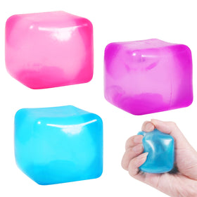 FauKait Stress Cube pink front view for desk fidgeting and calm focus.