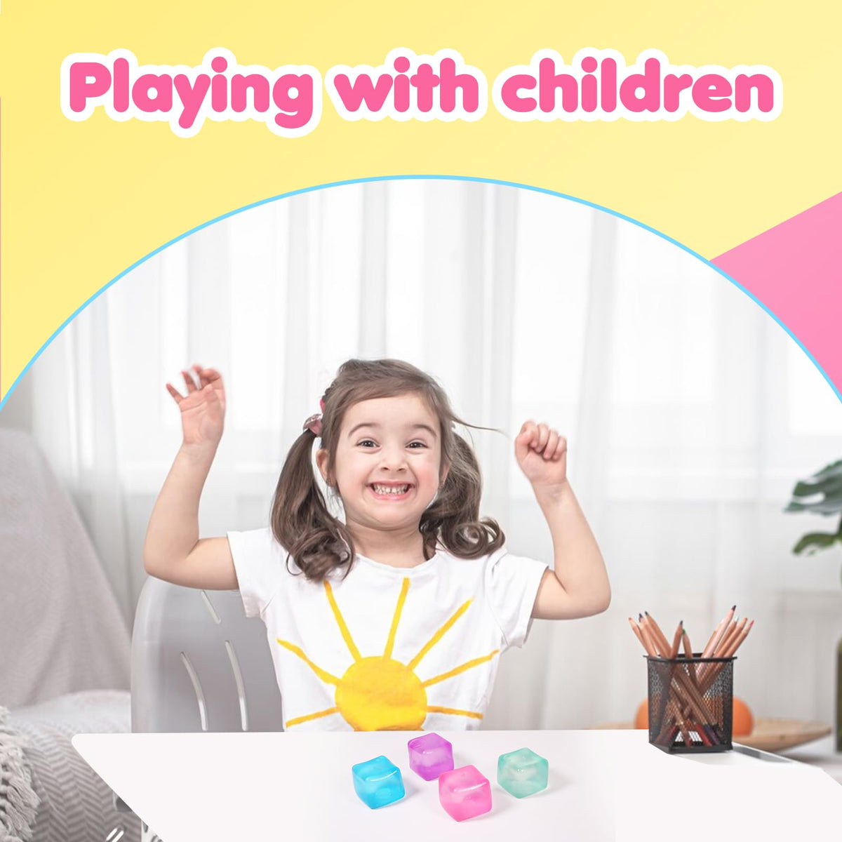 FauKait stress cubes hand-grip close-up highlights silent fidgeting benefits.