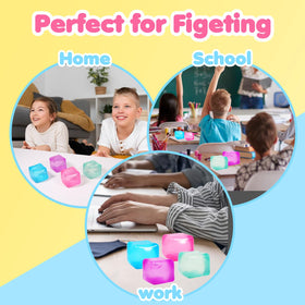 FauKait stress cubes pack showcases varied colors for classroom rewards.