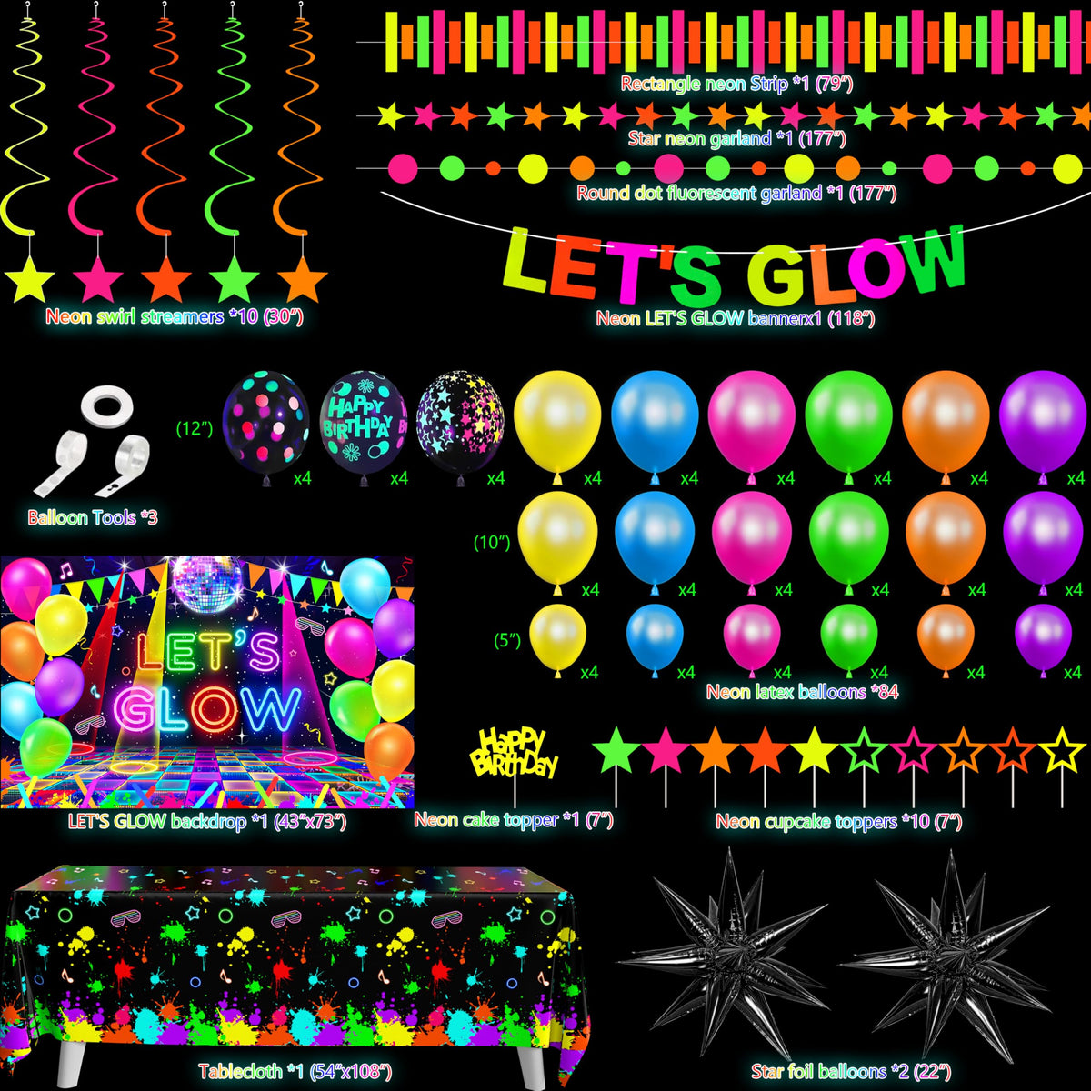 Fayoo lets glow tablecloth brightens party tables for festive photos