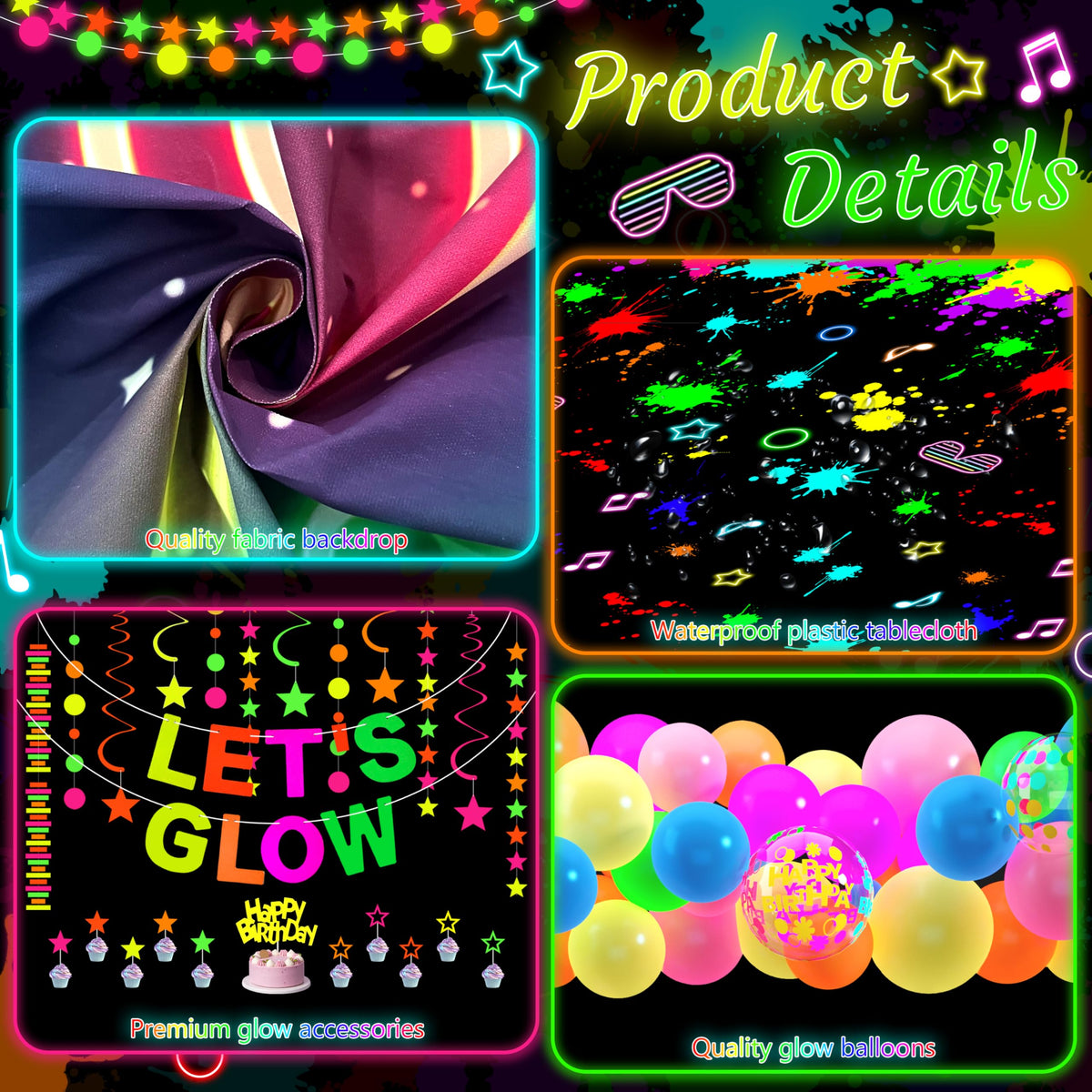 Fayoo neon banner light-up creates focal party signage