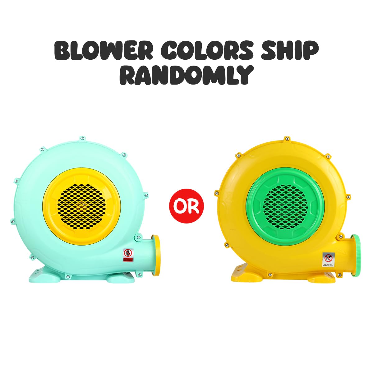 FBSPORT 550W air blower powers quick inflation and easy storage