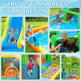 FBSPORT climbing wall and ball shooting area for active kids