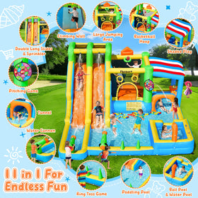 FBSPORT climbing wall and bouncing area for active kids