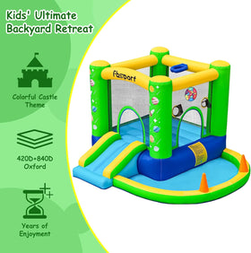 FBSPORT inflatable green dart game area promotes aiming skills and friendly competition