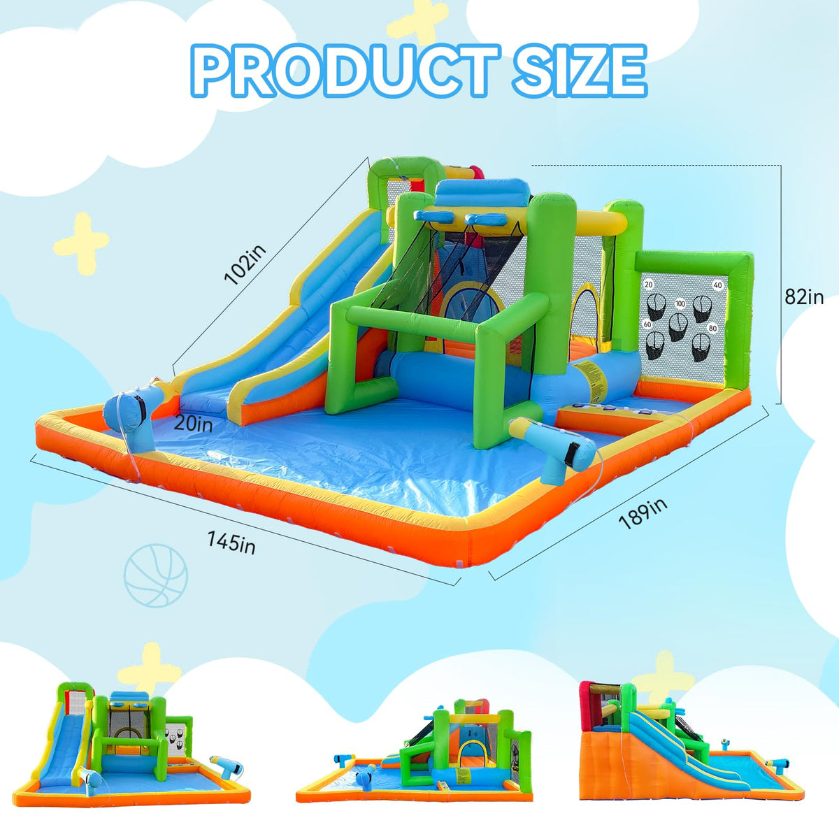 FBSPORT dual water guns illustrate interactive water play options