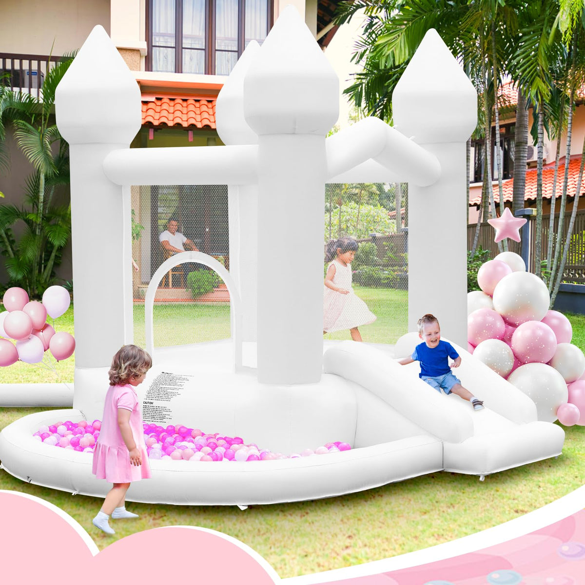 FBSPORT ball pit with included balloons for party setup