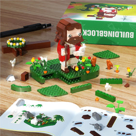 FCEYOUT Jesus Building Block Set ABS plastics ensure smooth edges and durable, safe play
