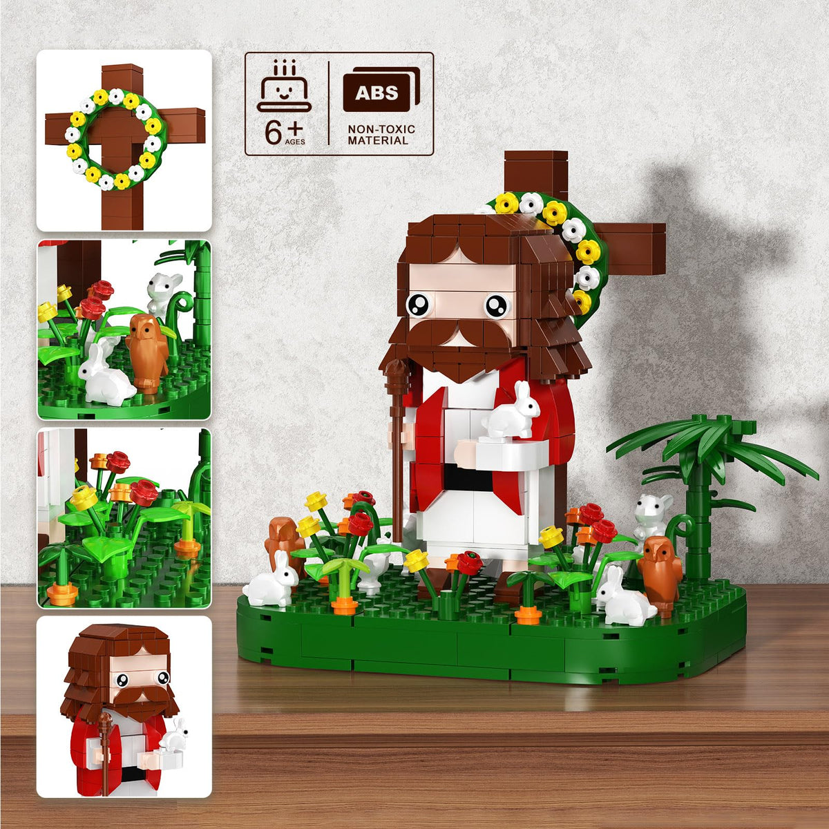 FCEYOUT Jesus Building Block Set figures promote imaginative storytelling for kids and adults