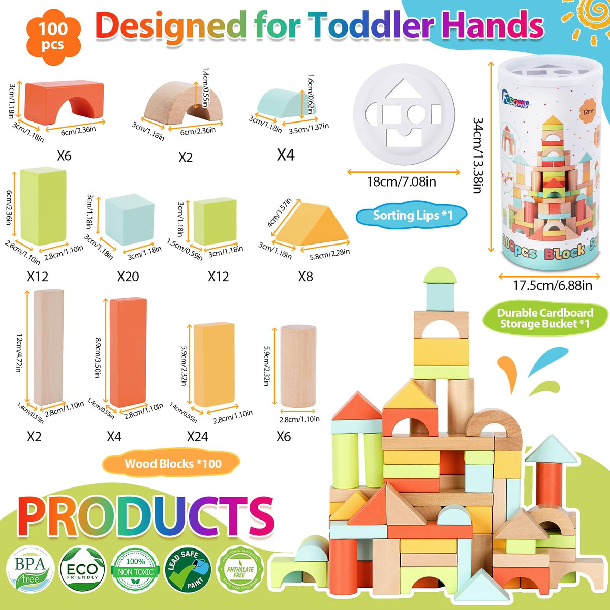 FCSONU storage bucket holds blocks for organized, portable play sessions