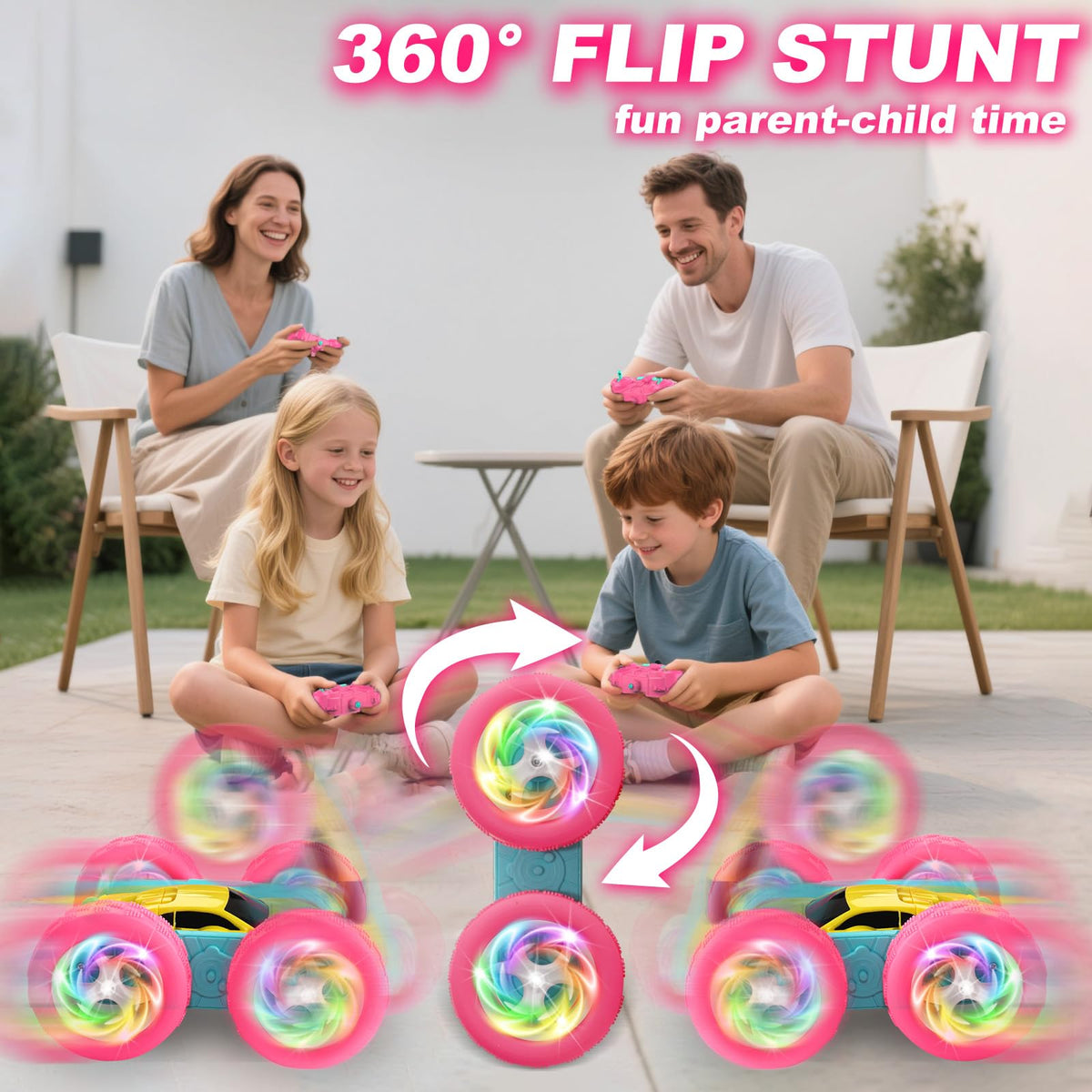 FDCTR durable ABS shell withstands bumps and flips during play.