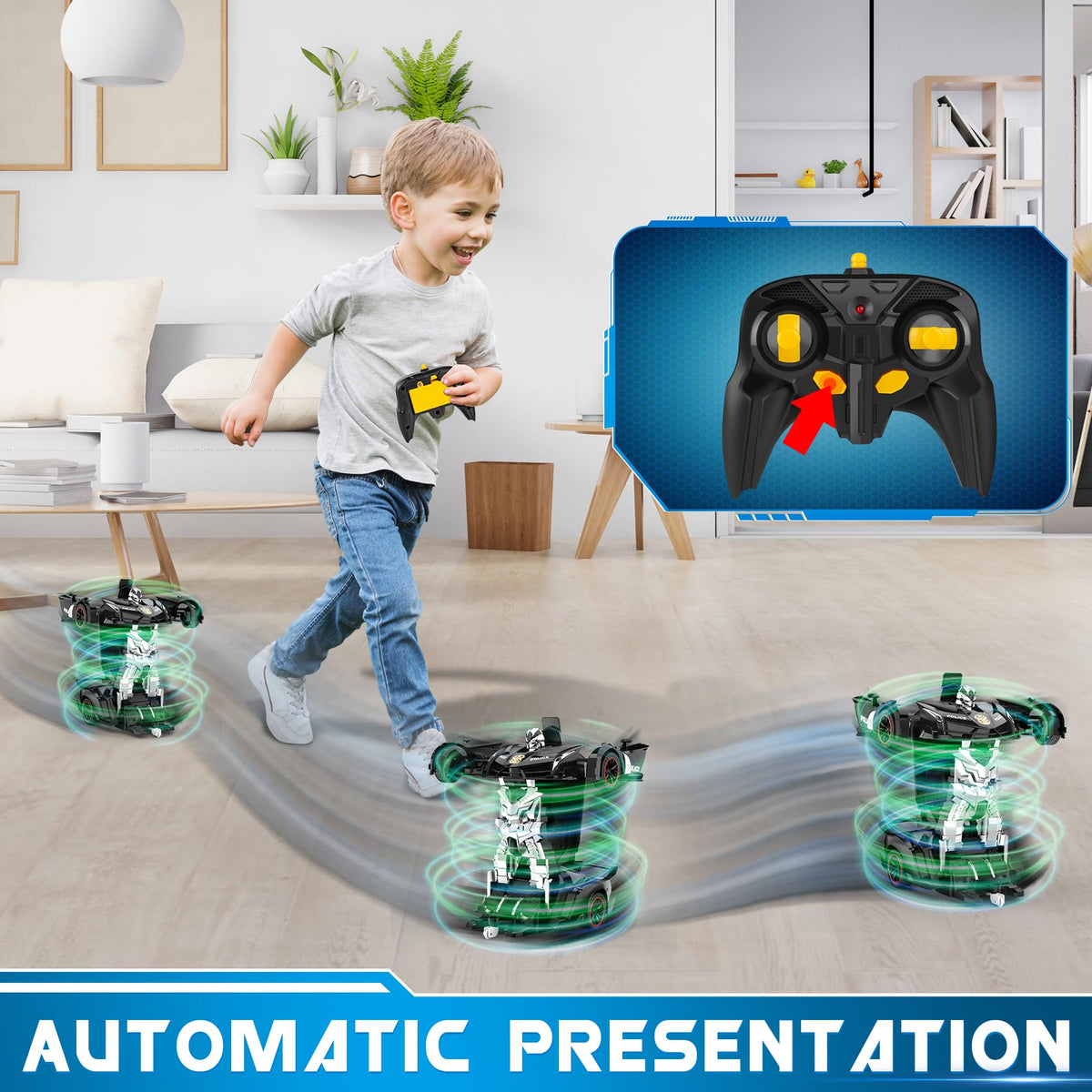 FDJ remote control car using 2.4 GHz for interference-free multiplayer