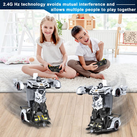FDJ transforming RC car drifting action for engaging stunt play.