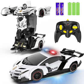 FDJ remote control car front view highlighting transforming design for kids' playtime.
