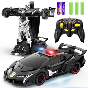 FDJ remote control car transforming into robot mid-transition for engaging play