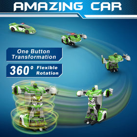 FDJ robot form transition shown for easy one-button transformation.