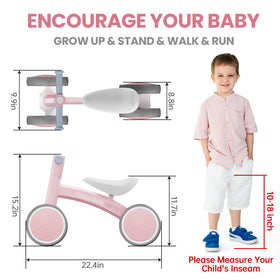 Fealarfaith balance bike with carbon steel frame for durable growth and long use