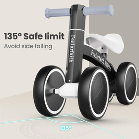 Fealarfaith toddler bike offers soft seat and non-slip handlebars for comfort