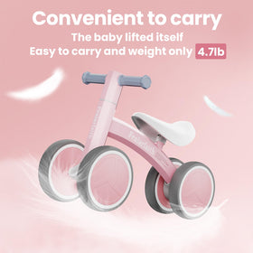 Fealarfaith toddler bike with fully enclosed wheels for safer rides