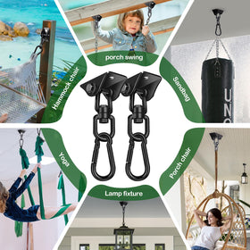 Feanron hammock kit supports yoga swing and light workouts.