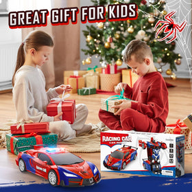 Febyhim ABS plastic shell and sturdy tires withstand drops and rough play.