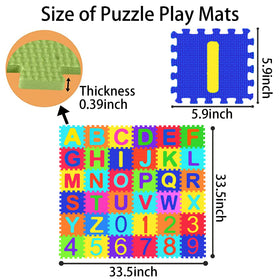 Febyyer EVA foam mat with cushioned surface for active play.