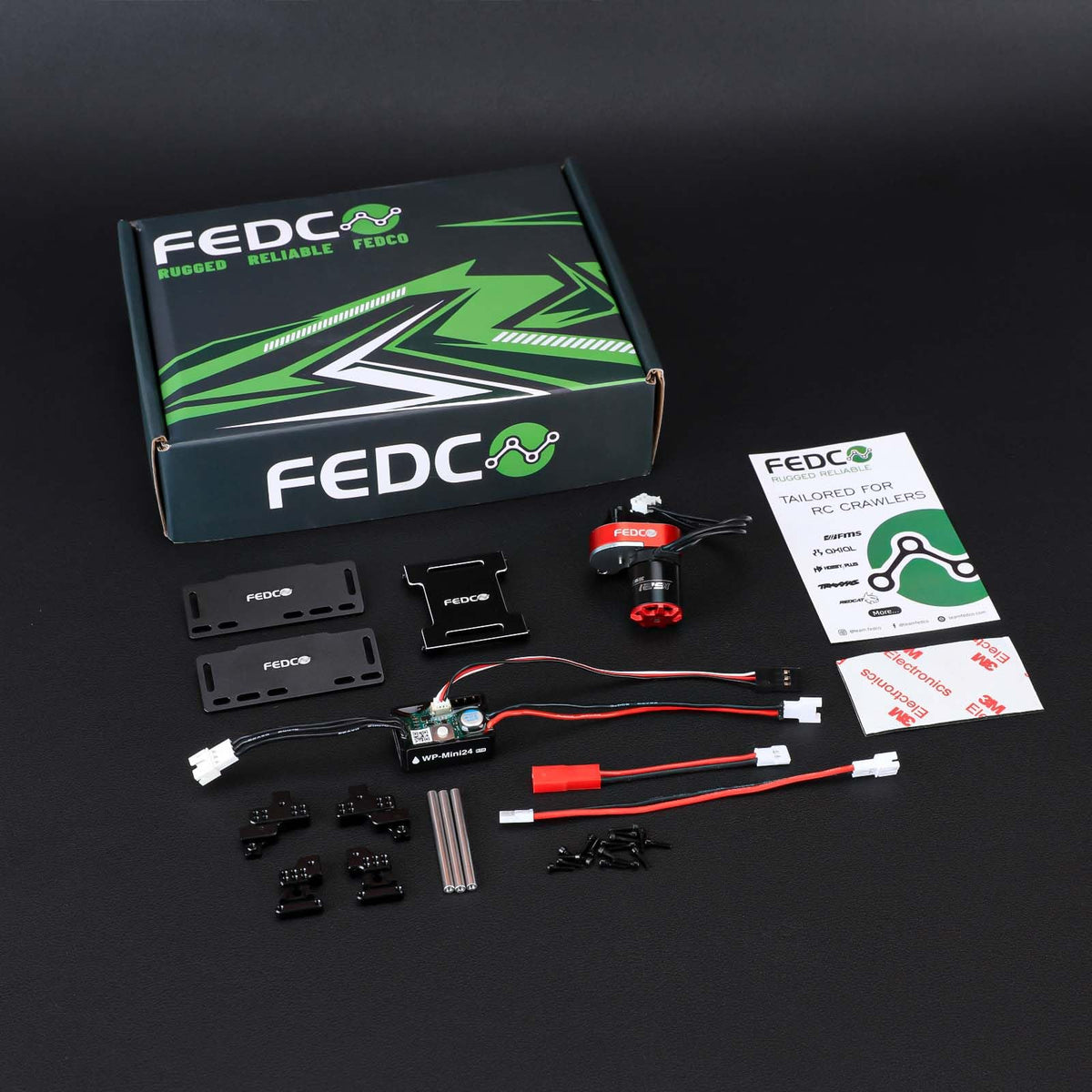 FEDCO outer-1621SL motor with drag brake adjustment for precise control