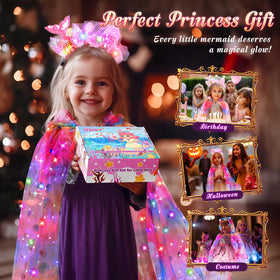 Fedio Mermaid accessories set bundles headband, bag, and jewelry for full fantasy play.