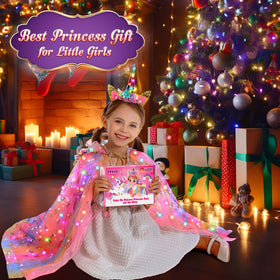 Fedio pink princess wand completes the magical ensemble.