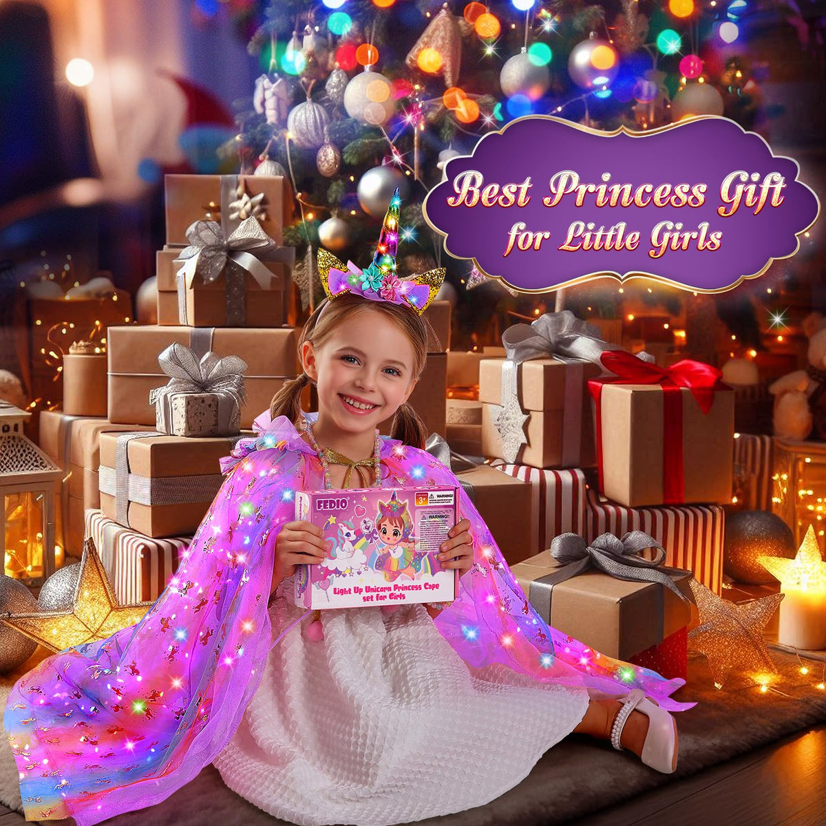 Fedio unicorn toys gift set sparks imagination for dress-up moments