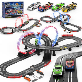 Fedonak 3-in-1 slot track overview for versatile family racing.
