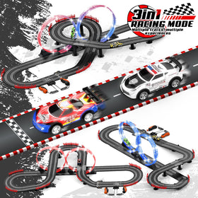Fedonak circular overpass track shows dramatic elevated curves for exciting laps.