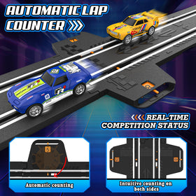 Fedonak slot car track curved section enhances smooth cornering and exciting turns